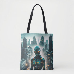 Fantasy Niedlich Cyborg Abend City Tasche