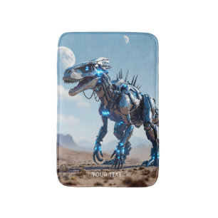 Fantasy Niedlich Cyborg Dinosaur-Wüste Badematte