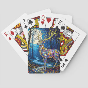 Fantasy Niedlich Deer Starlight Antlers Spielkarten