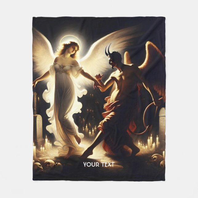 Fantasy Niedlich Demel Angel Dancing Fleecedecke (Vorderseite)