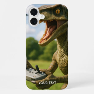 Fantasy Niedlich Dinosaur Drone Forest iPhone 16 Plus Hülle