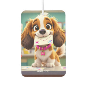 Fantasy Niedlich Dog Post Letter Autolufterfrischer