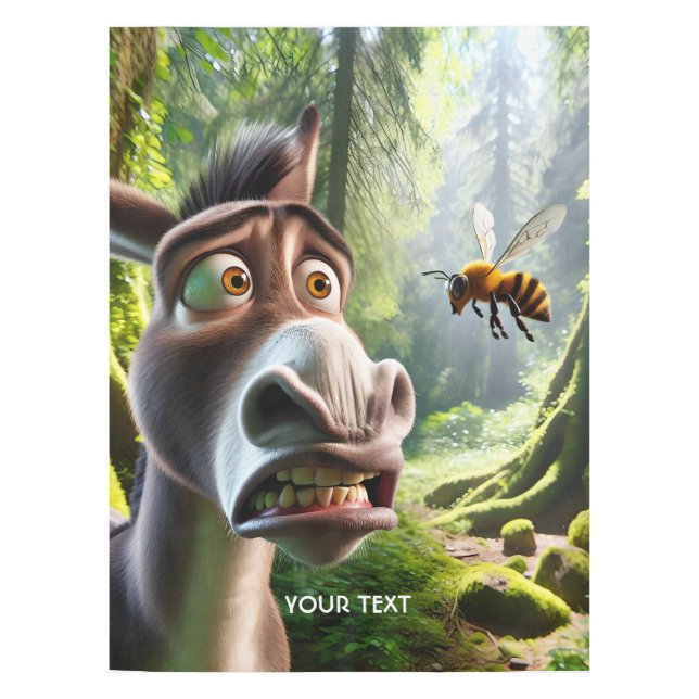 Fantasy Niedlich Donkey Sting Bee Tischdecke (Vorderseite)