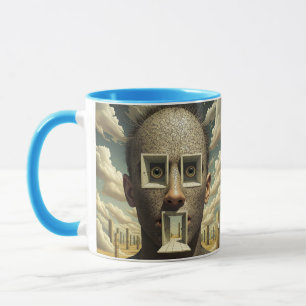 Fantasy Niedlich Door Windows Man Tasse