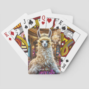 Fantasy Niedlich Drama Llama Queen Spielkarten