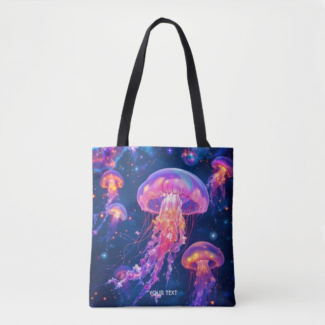 Fantasy Niedlich Driving Jellyfish Sea Tasche (Vorderseite)