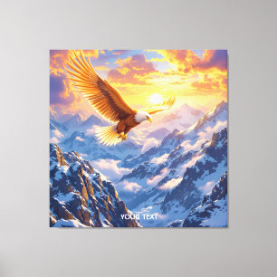 Fantasy Niedlich Eagle Mountains Sonnenaufgang Leinwanddruck