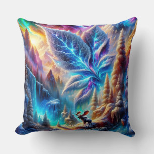 Fantasy Niedlich Elch Leaf Colors Kissen