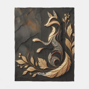 Fantasy Niedlich Elegante Fox Zeichnend Fleecedecke