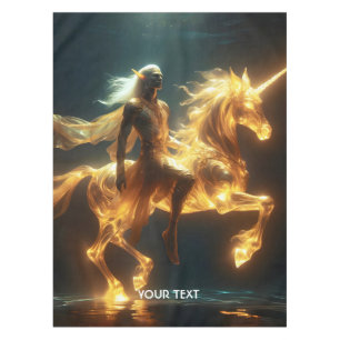Fantasy Niedlich Ethereal Unterwasser Einhorn Tischdecke