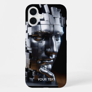 Fantasy Niedlich Face Metal Skulptur iPhone 16 Plus Hülle