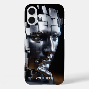 Fantasy Niedlich Face Metal Skulptur iPhone 16 Plus Hülle