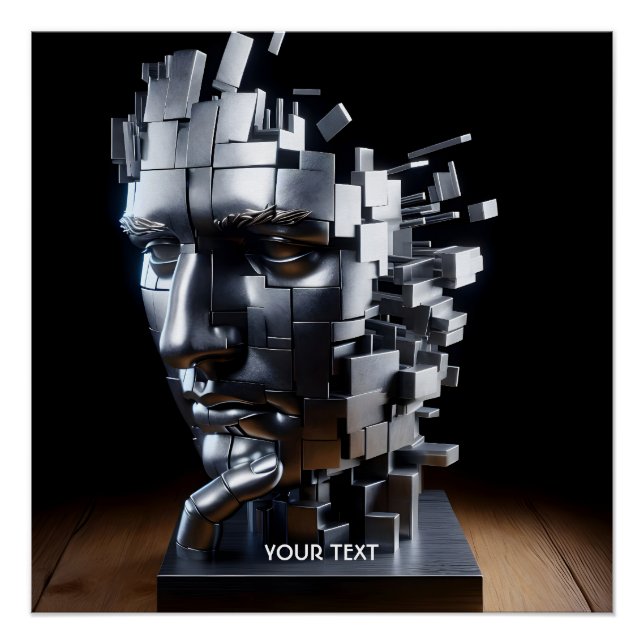 Fantasy Niedlich Face Metal Skulptur Poster (Vorderseite)