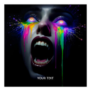 Fantasy Niedlich Fantasy Yellow Eyes Poster