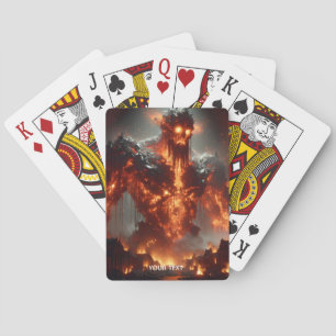 Fantasy Niedlich Fire Elemental Flames Spielkarten