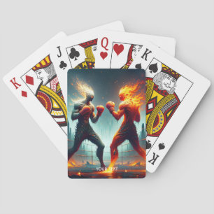 Fantasy Niedlich Fire Lava Boxers Spielkarten