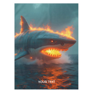 Fantasy Niedlich Fire Sharing Sea Tischdecke
