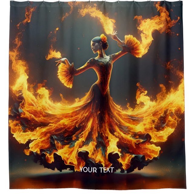 Fantasy Niedlich Flamenco Giro del Malcantone Duschvorhang (Vorderseite)