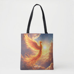 Fantasy Niedlich Flaming Phoenix Steigung Tasche