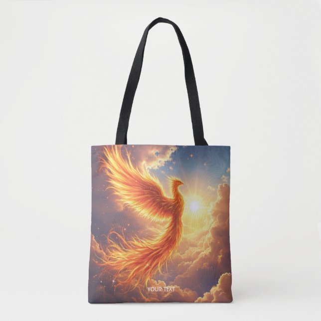 Fantasy Niedlich Flaming Phoenix Steigung Tasche (Vorderseite)