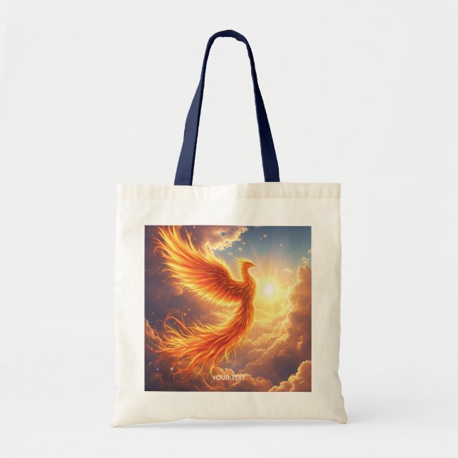 Fantasy Niedlich Flaming Phoenix Steigung Tragetasche (Vorne)