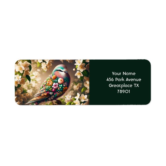 Fantasy Niedlich Floral Bird Jasmine (Vorne)