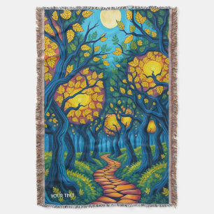 Fantasy Niedlich Forest Orange Road Decke