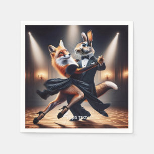 Fantasy Niedlich Fox Rabbit Tango Serviette