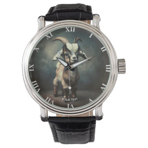 Fantasy Niedlich Funny Baby Goat Armbanduhr