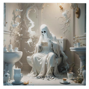 Fantasy Niedlich Ghost Bathroom Paper Fliese