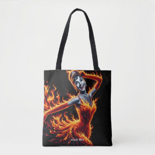 Fantasy Niedlich Girl Fire Dress Tasche