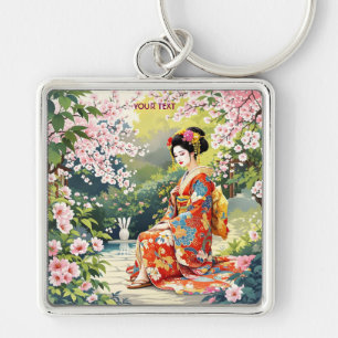 Fantasy Niedlich Girl Kimono Sakura Schlüsselanhänger
