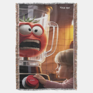 Fantasy Niedlich Girl Tomato Blender Decke