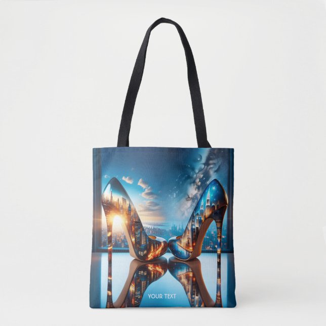 Fantasy Niedlich Glass Shows Stadt Tasche (Vorderseite)