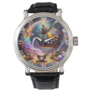Fantasy Niedlich Glass Tee Kettle Armbanduhr