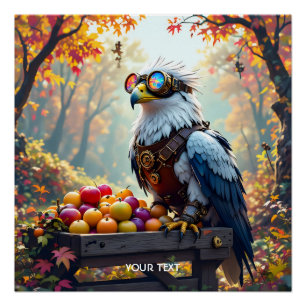 Fantasy Niedlich Griffin Farmstand Tree Poster