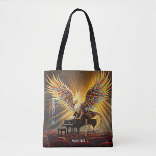 Fantasy Niedlich Griffon Playing Piano Tasche