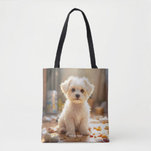 Fantasy Niedlich Happy Maltese Puppy Tasche