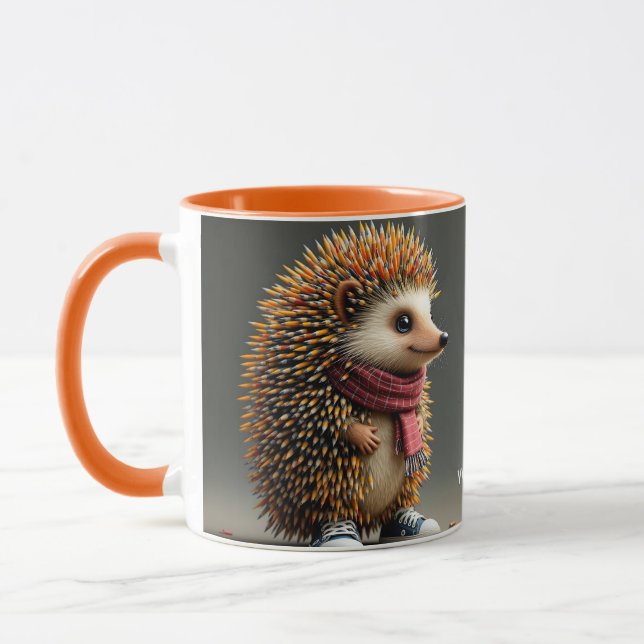 Fantasy Niedlich Igel Sharp Needles Tasse (Links)
