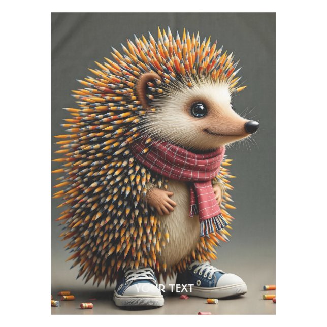 Fantasy Niedlich Igel Sharp Needles Tischdecke (Vorderseite)