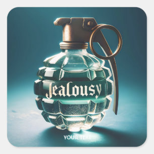 Fantasy Niedlich Jealousy Flaschentränke Quadratischer Aufkleber