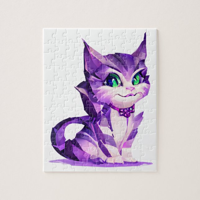 Fantasy Niedlich Kawaii baby Cheshire cat kitten (Vertikal)