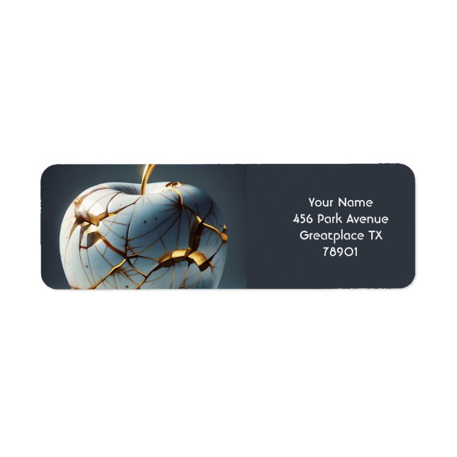 Fantasy Niedlich Kintsugi Porcelain Apple (Vorne)