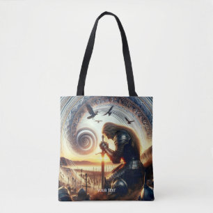 Fantasy Niedlich Knight Sword Legende Tasche