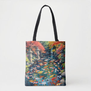 Fantasy Niedlich Koi Fish Pond Tasche
