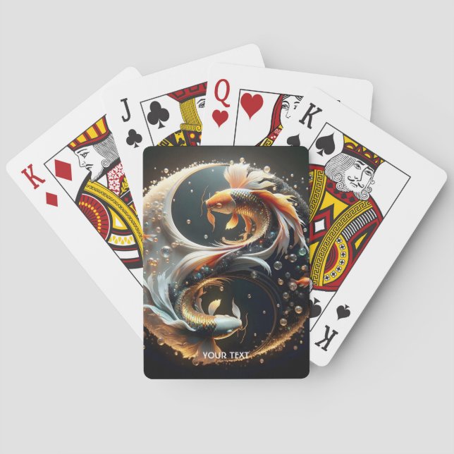Fantasy Niedlich Koi Yang Spielkarten (Rückseite)