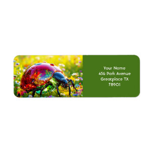 Fantasy Niedlich Ladybug Polished Glass