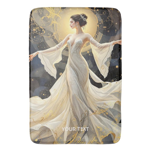 Fantasy Niedlich Ladys Dancing Space Badematte (Vorderseite Vertikal)