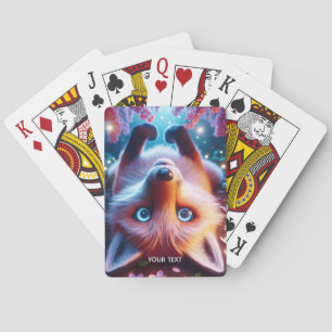Fantasy Niedlich Lay Playing Fox Spielkarten