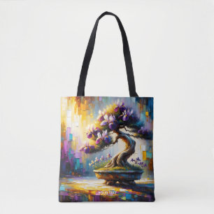 Fantasy Niedlich Lila Mini Tree Tasche